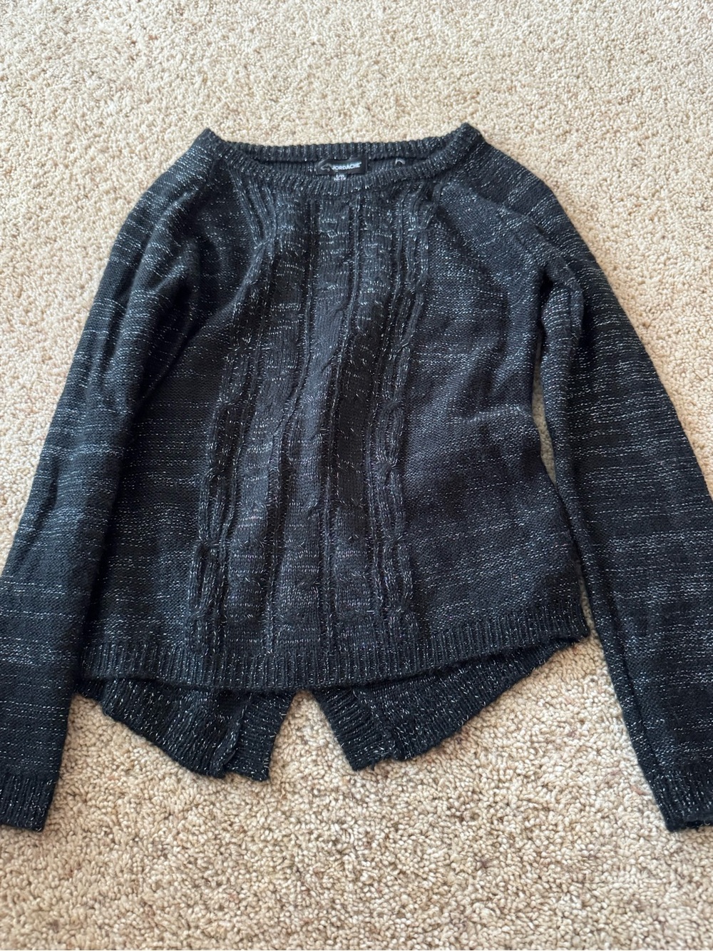 Girls black knitted sweater 🖤
